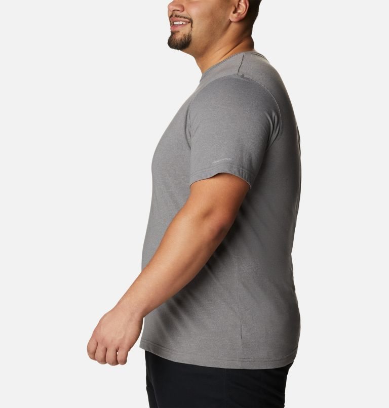 Men's Columbia Thistletown Hills Short Sleeve T Shirts Grey | Plus Size CA-Y5016